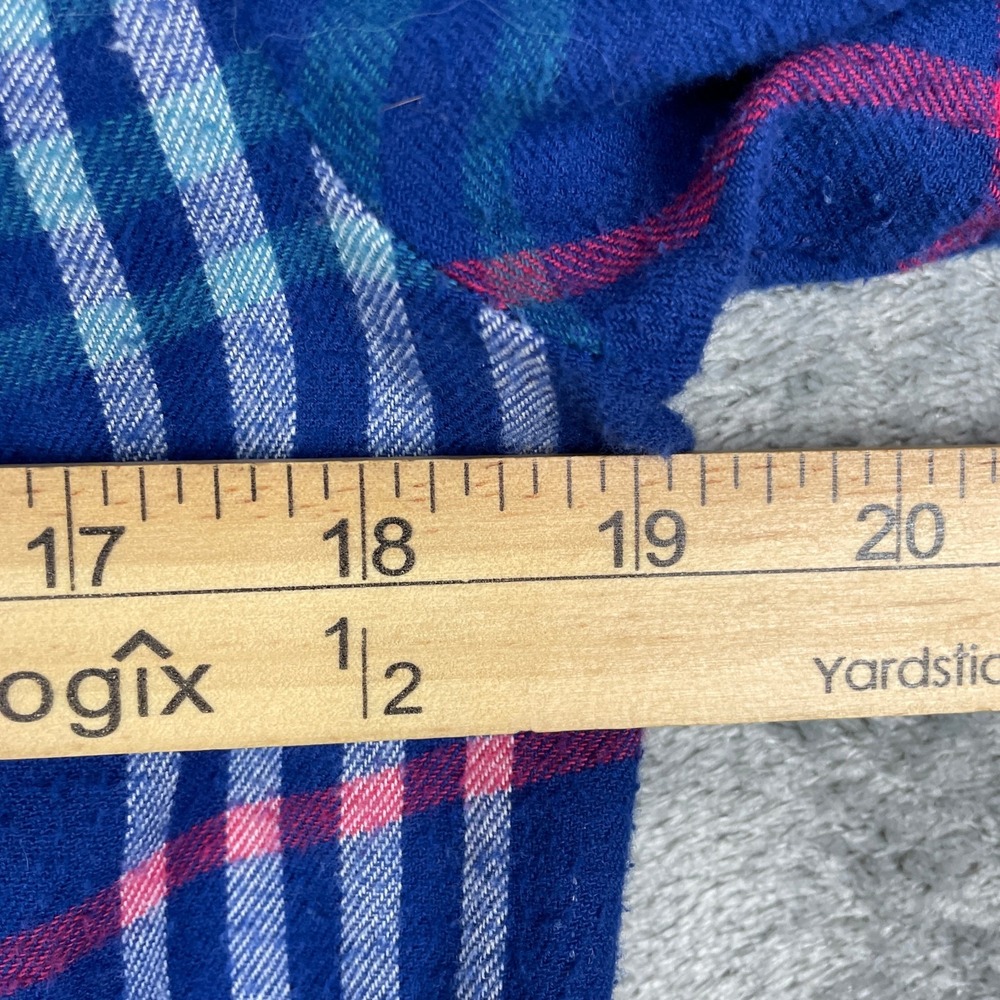 Vermont Country Store Shirt Womens Small Blue Plaid‎ Button Up LS Cotton Top EUC - Picture 6 of 8